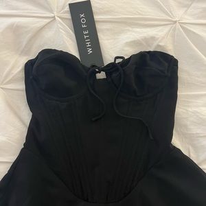 White Fox XS black corset dress 🖤